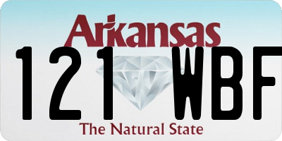 AR license plate 121WBF
