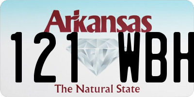 AR license plate 121WBH