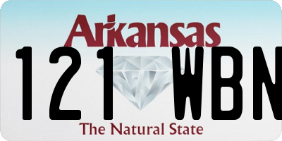 AR license plate 121WBN