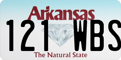 AR license plate 121WBS