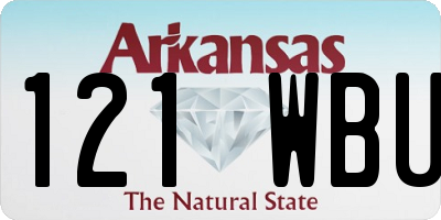 AR license plate 121WBU