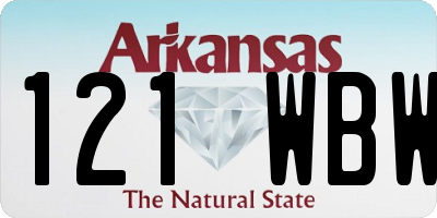 AR license plate 121WBW