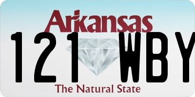 AR license plate 121WBY