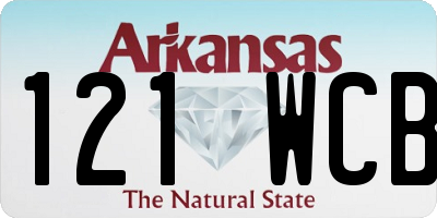 AR license plate 121WCB