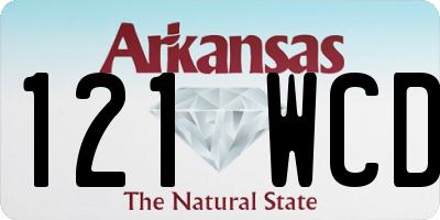 AR license plate 121WCD