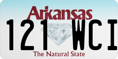 AR license plate 121WCI