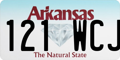 AR license plate 121WCJ