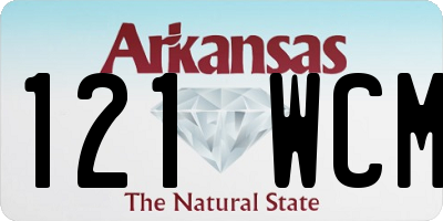 AR license plate 121WCM