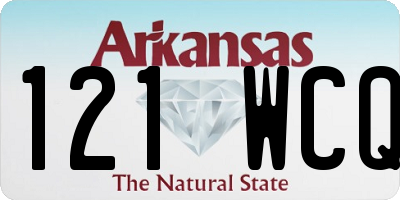 AR license plate 121WCQ