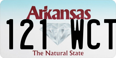 AR license plate 121WCT