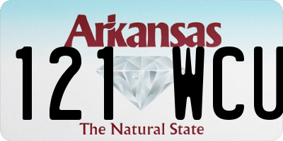 AR license plate 121WCU