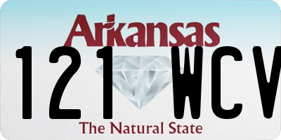 AR license plate 121WCV