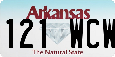 AR license plate 121WCW