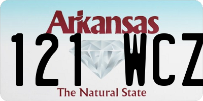 AR license plate 121WCZ