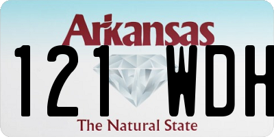 AR license plate 121WDH