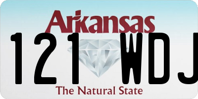 AR license plate 121WDJ