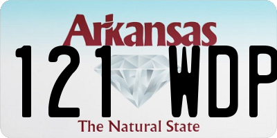 AR license plate 121WDP