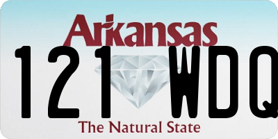 AR license plate 121WDQ