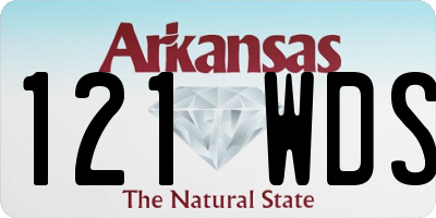 AR license plate 121WDS