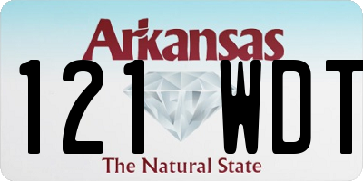 AR license plate 121WDT