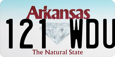 AR license plate 121WDU