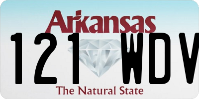 AR license plate 121WDV
