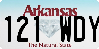 AR license plate 121WDY