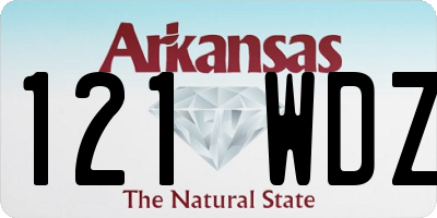 AR license plate 121WDZ