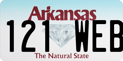 AR license plate 121WEB