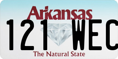 AR license plate 121WEC