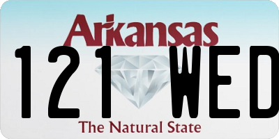 AR license plate 121WED