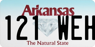 AR license plate 121WEH