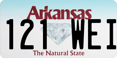 AR license plate 121WEI