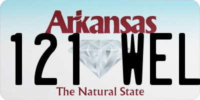 AR license plate 121WEL