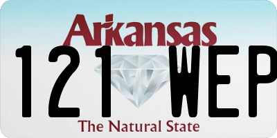 AR license plate 121WEP