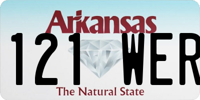 AR license plate 121WER