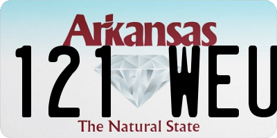 AR license plate 121WEU