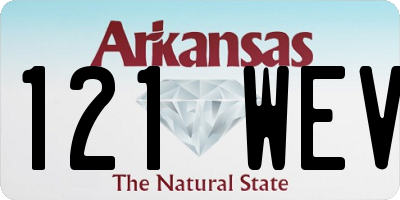 AR license plate 121WEV
