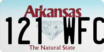 AR license plate 121WFC