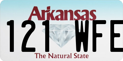 AR license plate 121WFE