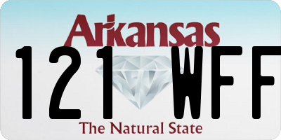 AR license plate 121WFF