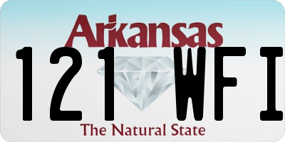 AR license plate 121WFI