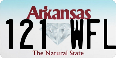 AR license plate 121WFL
