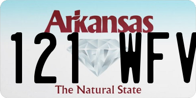 AR license plate 121WFV