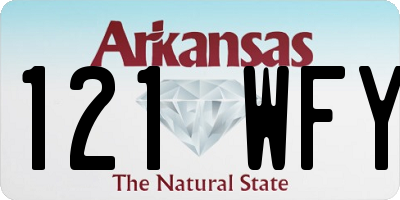 AR license plate 121WFY