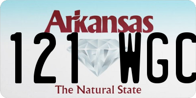 AR license plate 121WGC