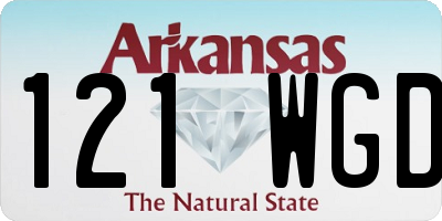 AR license plate 121WGD