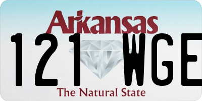 AR license plate 121WGE