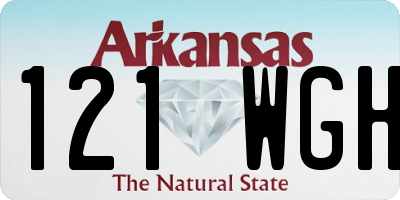 AR license plate 121WGH