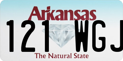 AR license plate 121WGJ